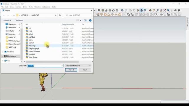 SKETCHUP DWG DOSYASI AÇMA! 2021 смотреть онлайн