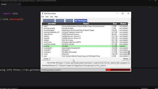 Downloading All Packages From Nltk Python смотреть онлайн