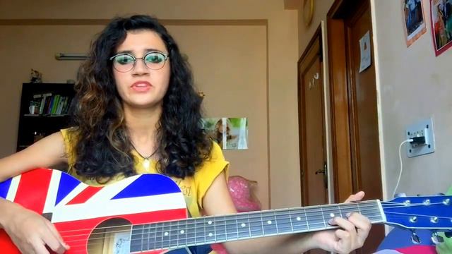 Bollywood Songs Medley on 3 chords / female guitar cover - Jannat Khan смотреть онлайн