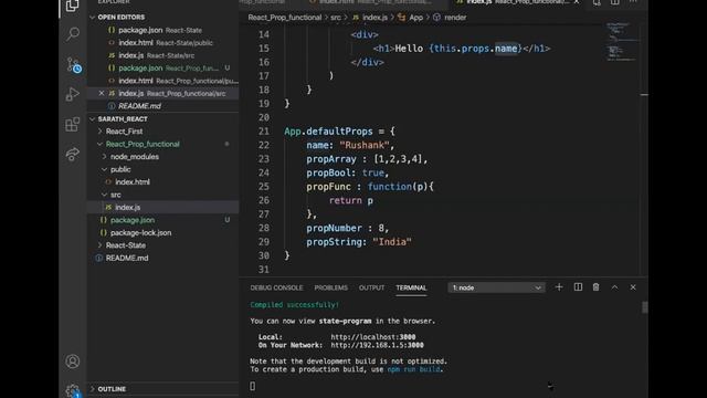 ReactJs : React PropTypes and Props , Passing data to components with props смотреть онлайн