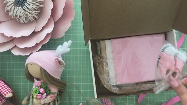 Набор для шитья куклы - текстильная кукла олененок Диана | Handmade Fabric Toy смотреть онлайн
