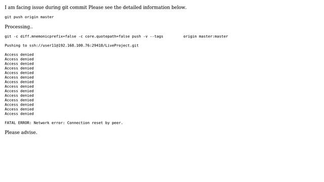 Ubuntu: Git Commit Access denied Why? смотреть онлайн