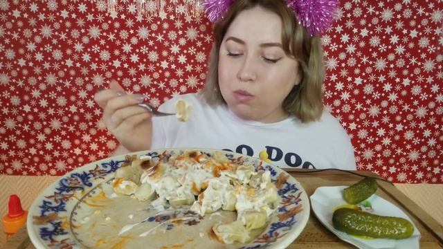 1 кг пельменей |1 Kg Dumplings | Mukbang | 먹방.
