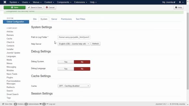Joomla 3.6 - Overview Admin Menu System смотреть онлайн