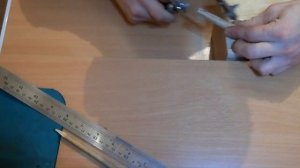 Резак по дереву из ножовочного полотна по металу.