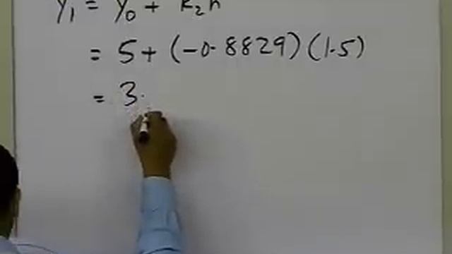 Chapter 08.03: Lesson: Midpoint method: Runge Kutta Second Order Method: Example смотреть онлайн