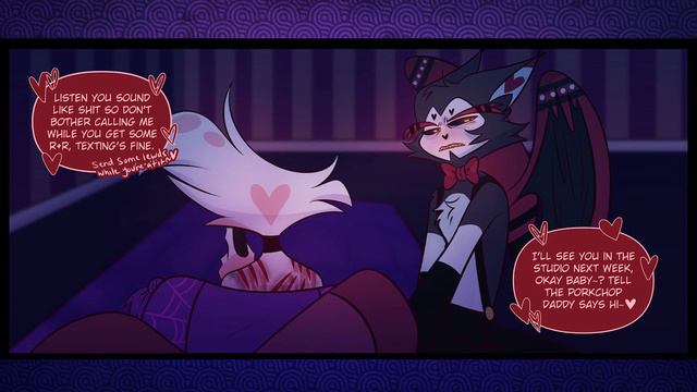 ROUGH HOUSED - ANGEL X HUSK (Hazbin Hotel Comic dub) смотреть онлайн