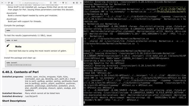 LFS on an Intel i486 Episode 118 - 6.40. Perl-5.28.1 (b) смотреть онлайн