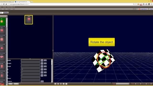 Cyberix3D - Free Online 3D Game Maker - Getting Started смотреть онлайн