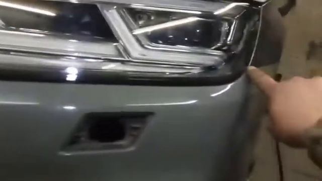 Рихтовка капота Audi Q5 fy 80a. Выставляем зазорчики на сколько можно . смотреть онлайн