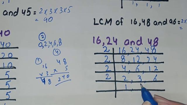 Find LCM by Division Method in Urdu, LCM of 16 24 and 48 смотреть онлайн