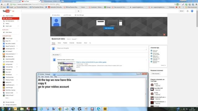 How to put your youtube account on your roblox profile updated see link in details смотреть онлайн