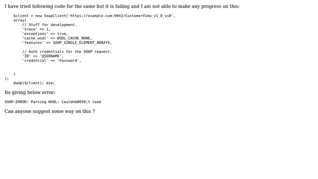 Drupal: How to write SoapClient request which has basic auth in it? смотреть онлайн