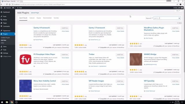 WordPress: Install and activate gantry 5 смотреть онлайн