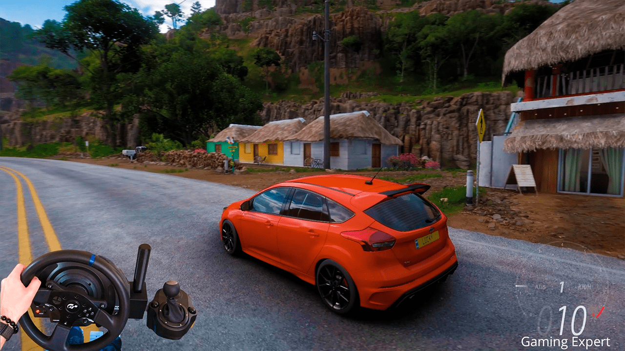 Ford Focus ST. Gameplay в Forza Horizon 5 руль+кпп Thrustmaster T300