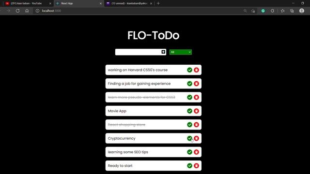 To-do list by React.js смотреть онлайн