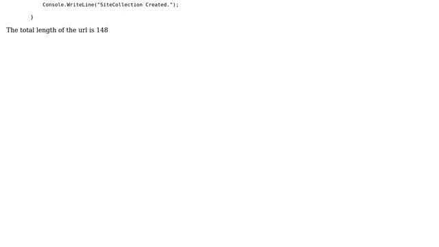 Sharepoint: Site url exceeds maximum length of 256 смотреть онлайн