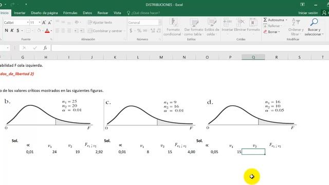 Distribución F en Excel. смотреть онлайн
