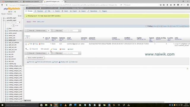 Reset Magneto Admin Password Via PhpMyAdmin смотреть онлайн