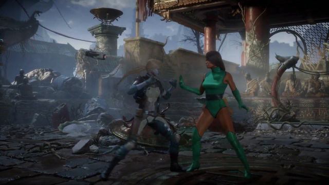 Mortal Kombat 11 - Cassie's Forward Throw On Jade, Cassie, And Sonya смотреть онлайн