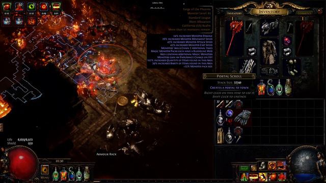 [Path of Exile] 3.4 - Ngamahu's Flame Cyclone Berserker - Forge of the Phoenix (T16) смотреть онлайн