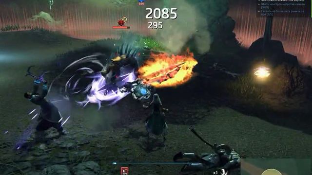 (Skyforge) Глюк с первым боссом Окки, Груном Огненным Топором смотреть онлайн