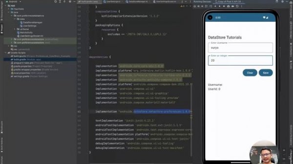 Datastore preferences in Android Compose