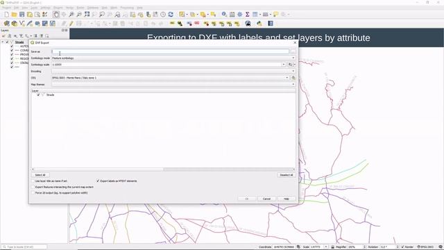 QGIS - Exporting to DXF with labels and set layers by attribute смотреть онлайн