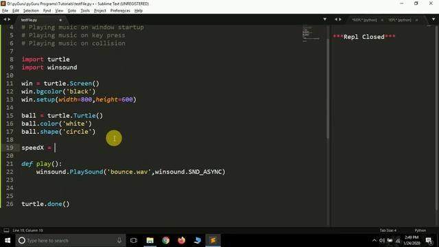 pyTurtle 11 | Playing music in turtle | Python | #pyGuru смотреть онлайн