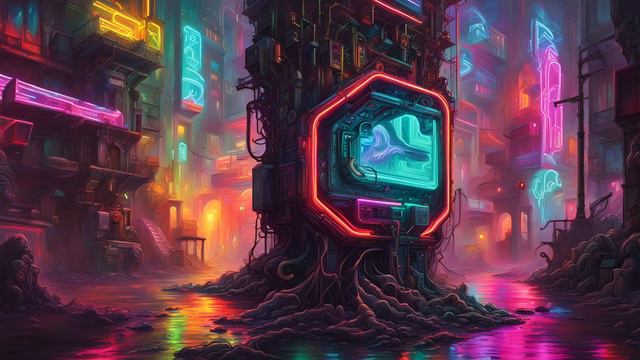 EXTENDED VERSION | Cyberpunk Music & Ambience | Dark Ambient | "The Other Side of the Street" смотреть онлайн