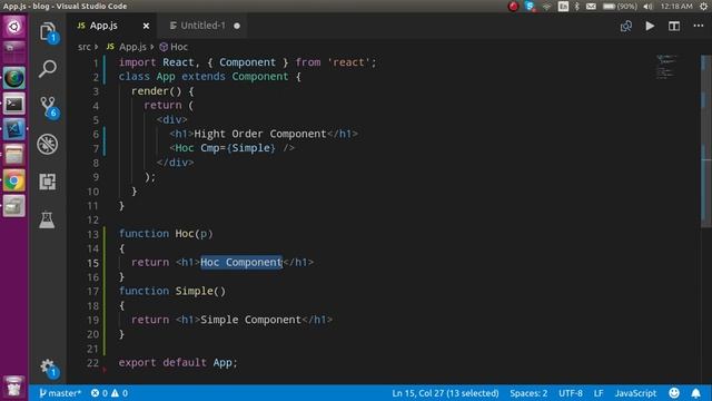 React js Hindi Tutorial #31 Hight order component (HOC) смотреть онлайн