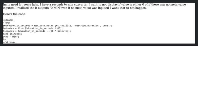 Wordpress: Not display post meta if empty смотреть онлайн