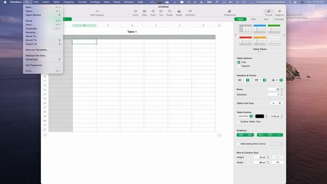 How to SAVE Your Spreadsheet on the Numbers Application Using a Mac - Basic Tutorial | New смотреть онлайн