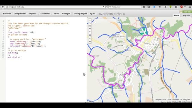 Usando dados do OpenStreetMap com overpass turbo смотреть онлайн