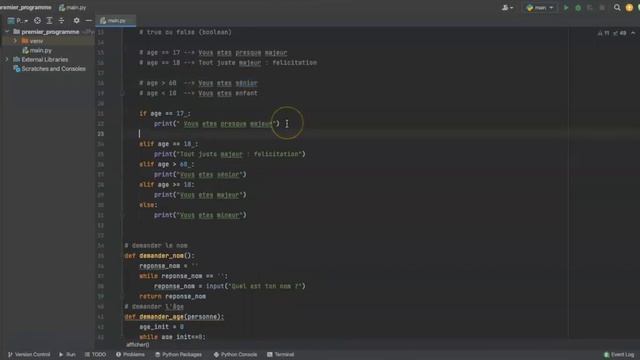 Apprendre PYTHON 3 10 Exercice Condition смотреть онлайн