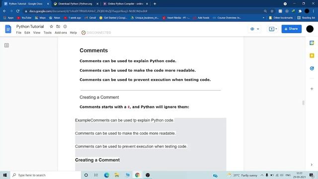 Python syntax and comments || Python Tutorial смотреть онлайн
