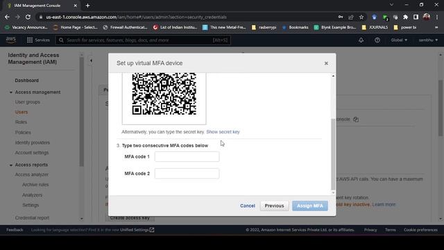 How to activate Multi Factor Authentication ( MFA ) for IAM User in AWS | How to activate MFA in AW смотреть онлайн
