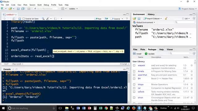 13. Getting External Data into R - Importing from Excel смотреть онлайн