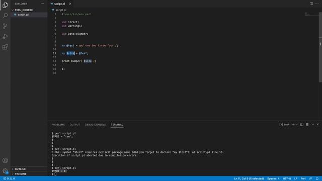 Perl Basics #5: Data Types - Arrays смотреть онлайн