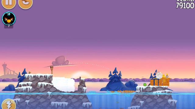 ANGRY BIRDS SEASONS-ON FINN ICE LEVEL 1-15 THREE STAR WALTHROUGH смотреть онлайн