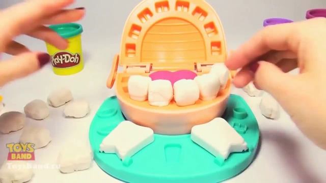 Набор пластилина "Мистер Зубастик" (новая версия) | Play Doh Dentist Doctor Drill Hasbro Toys смотреть онлайн