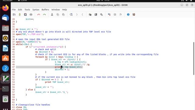 PERL script to split ECO file into top/block level files. смотреть онлайн