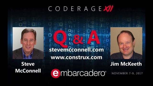 CodeRage XII - Steve McConnell - Managing Technical Debt смотреть онлайн