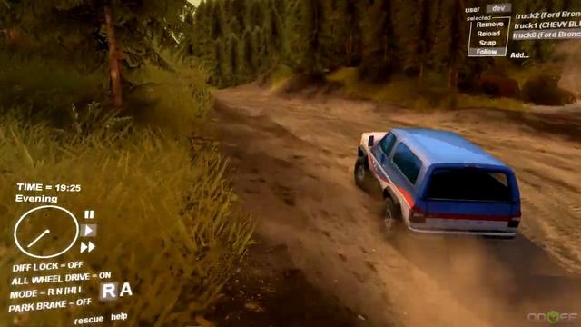 Spin Tires | Realistic Trucks | 1979 Silverado and Ford Bronco смотреть онлайн