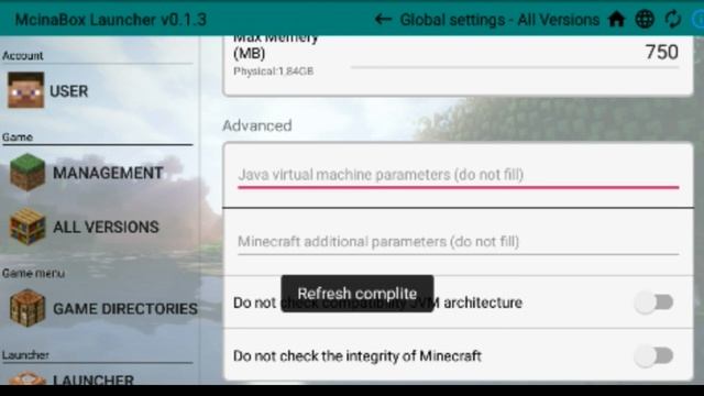 Minecraft Java edition android MCinaBox Download link смотреть онлайн