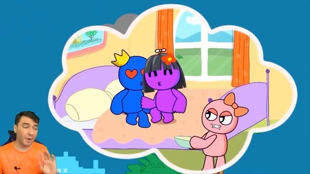 ЧТО СТАЛО С ФИОЛЕТОВЫМ ? Радужные друзья, Rainbow Friends Поппи Плейтайм Анимации Валеришка смотреть онлайн
