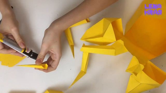 Как крафтить ОЛЕНЯ оригами Pepakura. Геометрический олень / origami DEER смотреть онлайн