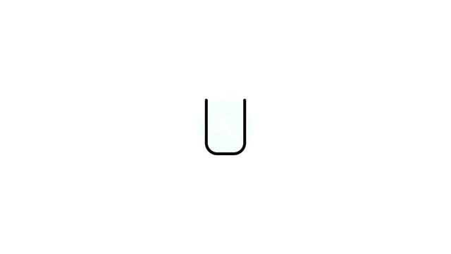 U alphabet Lottie JSON animation смотреть онлайн