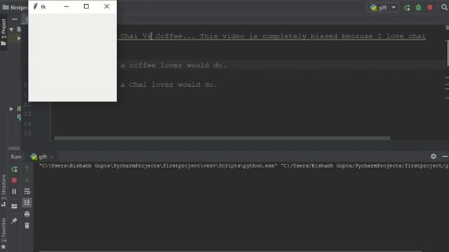 Chai Vs Coffee | which one is better | Ft. Chai lover | Python, tkinter, GUI, Pycharm смотреть онлайн