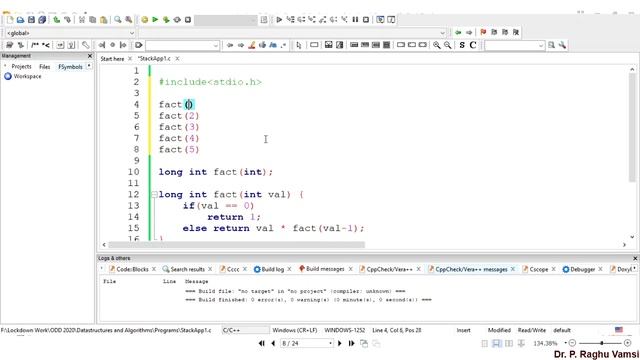 09B Stack Application Recursion | 05 Sep 2020 смотреть онлайн